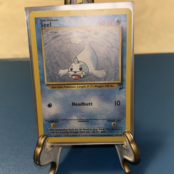 5 Pokémon Cards 1999 Original Wizards Base Set Water Type Pokemon - Picture 5 of 8